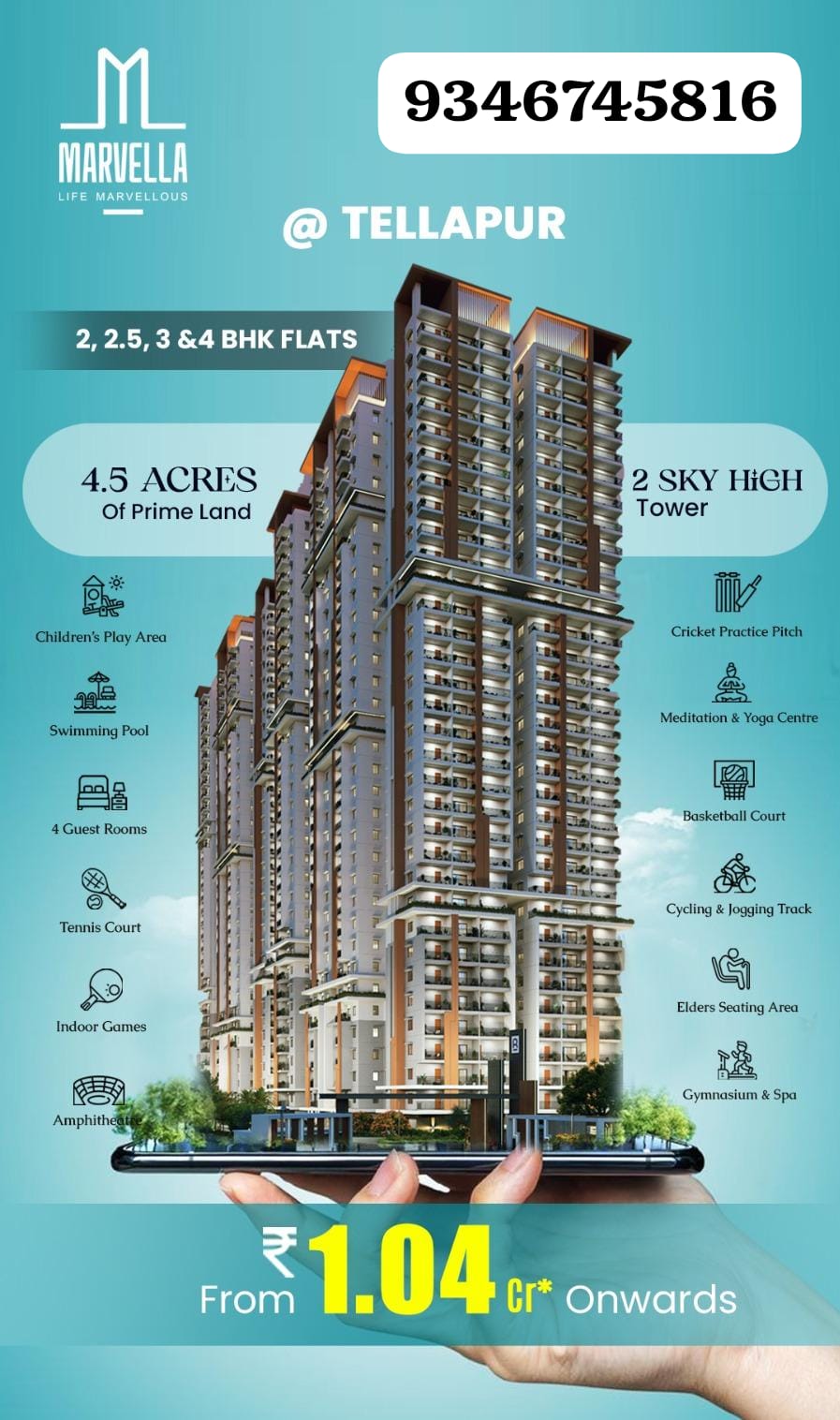 Apartments / Flats for Sale in Tellapur, Hyderabad