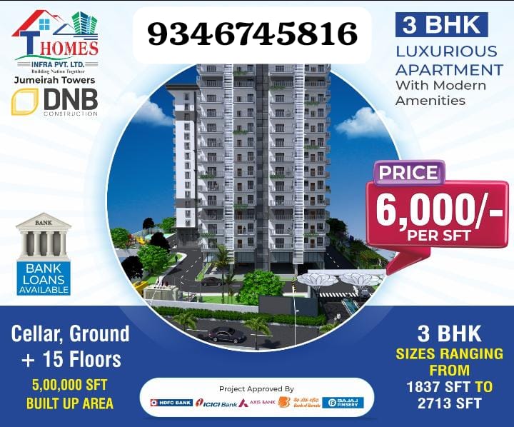 Jumeirah Towers by DNB Mokila, Hyderabad, T HOMES - Jumeirah Towers