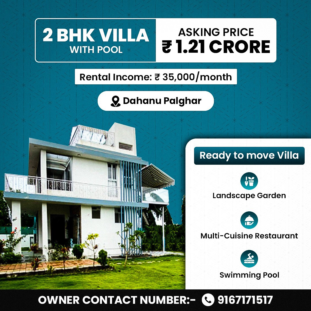 ✨ Own Your 2 BHK Villa with Pool at Dahanu