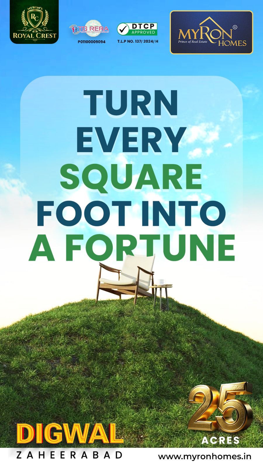 Bombay highway moin road DIGWAL dhaggara my Ron home DTCP Approved open plots available price 16l. plz visite site 8466821348