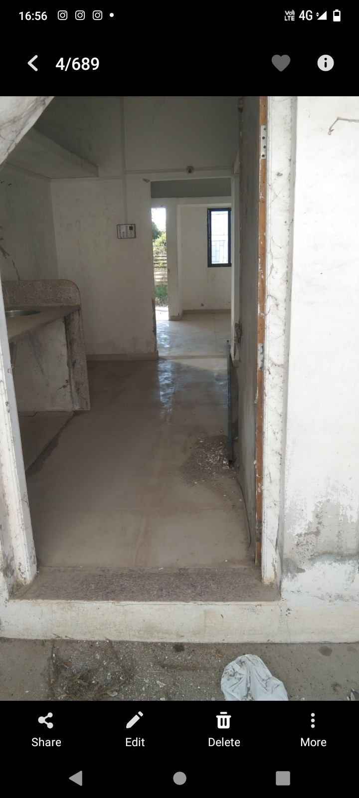 1 room, 1 kitchen,1 bathroom with teres