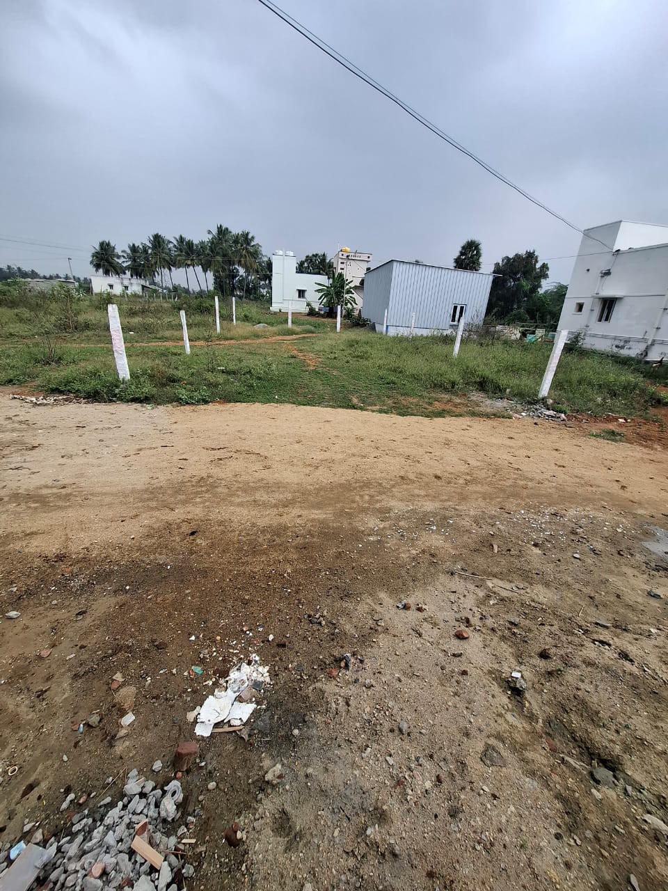 approved plot with water and 25ft road