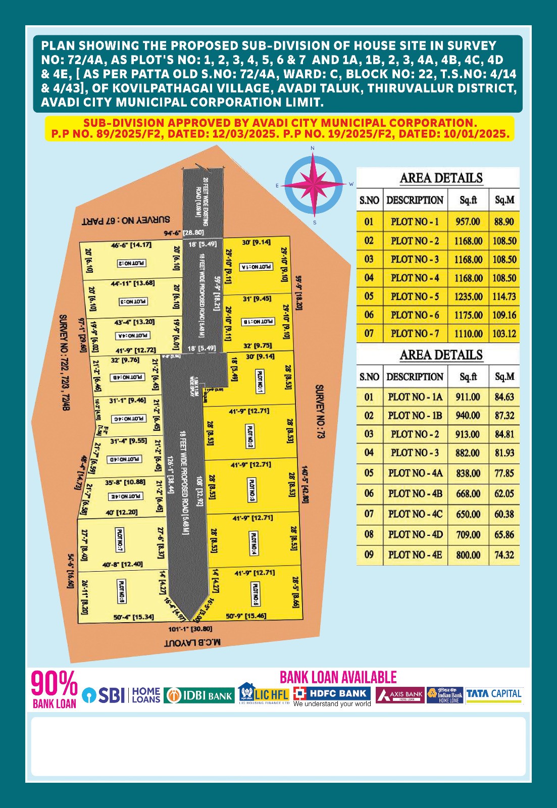 villa plots for sale near avadi kovilpathagai, pattabiram, paruthipattu, 3