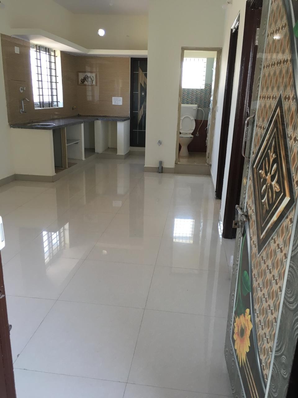 2 bhk 2 bedroom 2 bathroom 1 pooja room 1 balcony new building cctv controlled own borewell near to