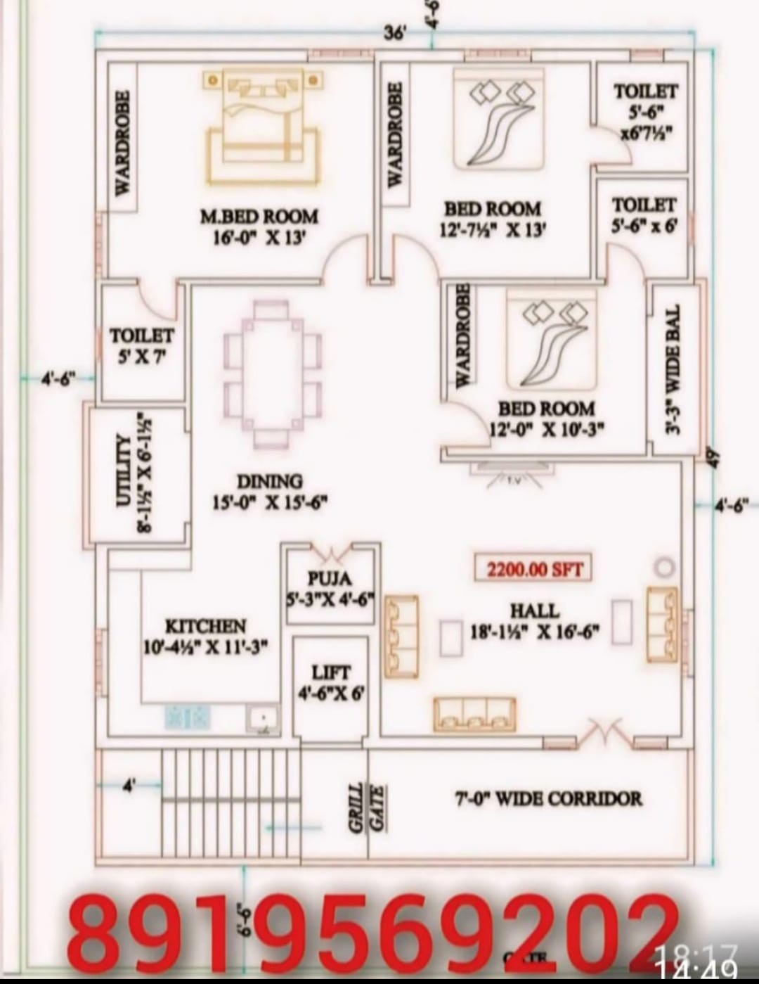 Individual floors for sale in gajularamaram veenus enclave Hyderabad 9700488209 3