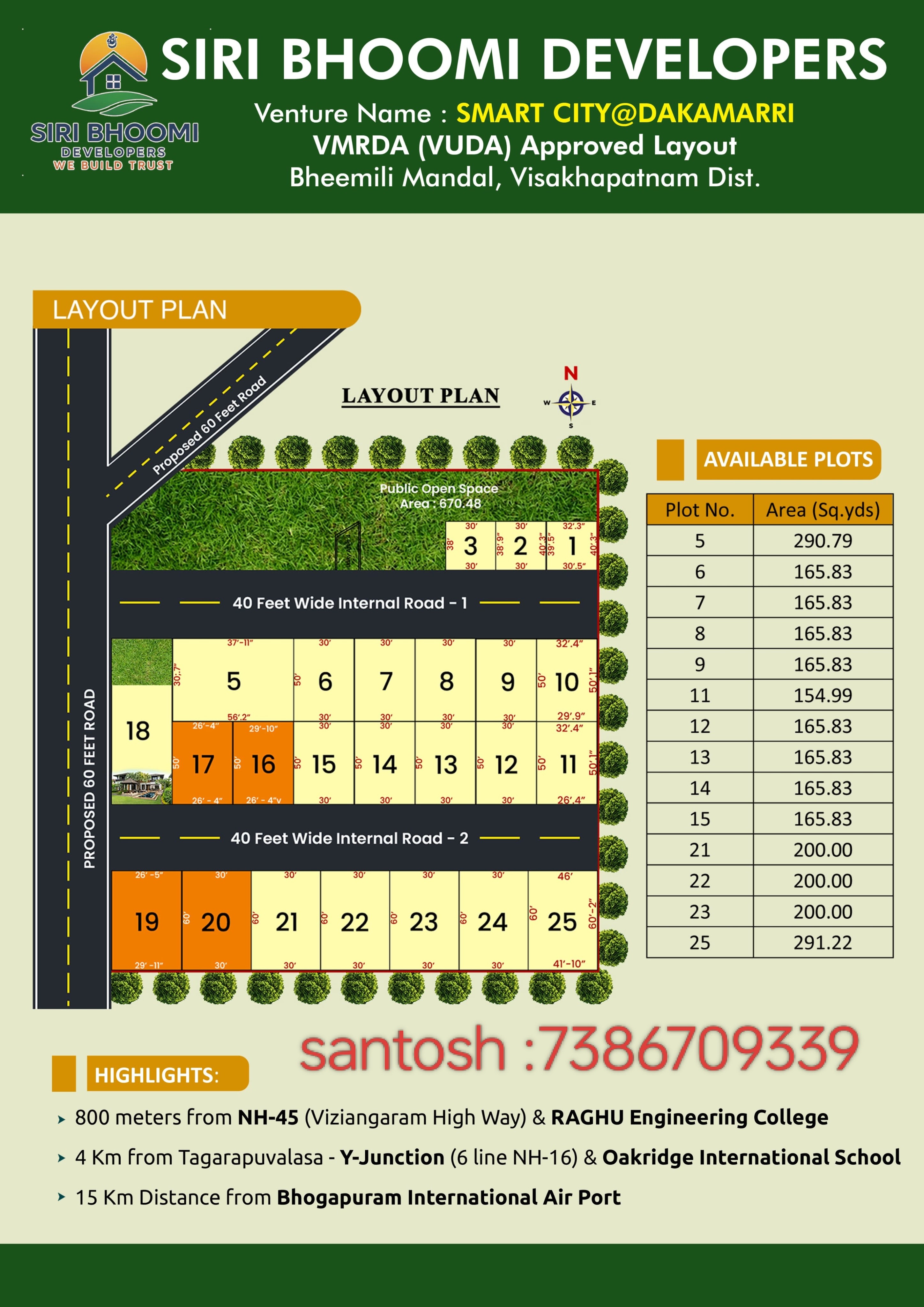 low price vuda approved plots