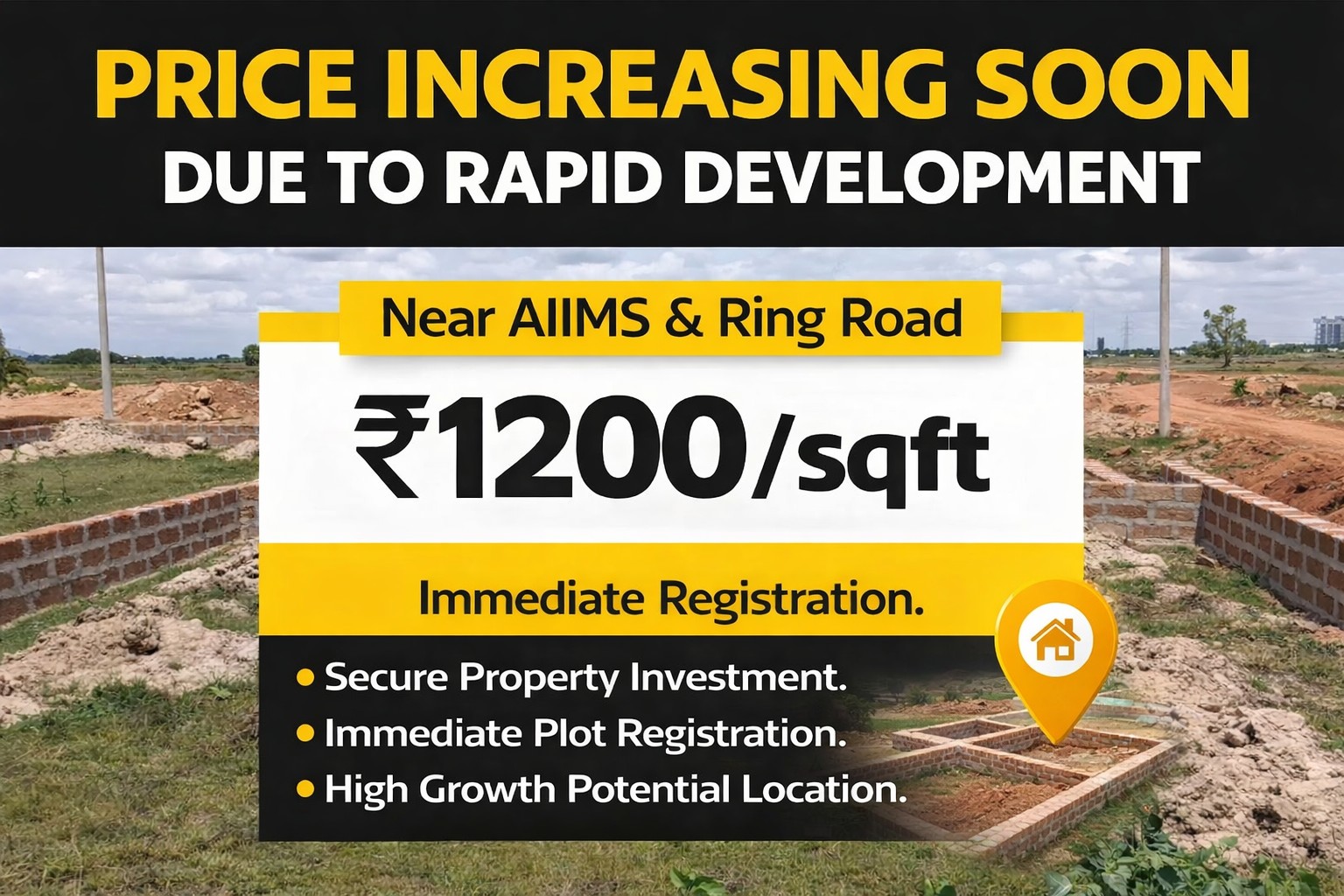 Build Your Dream Home Near AIIMS – Limited Plots Available