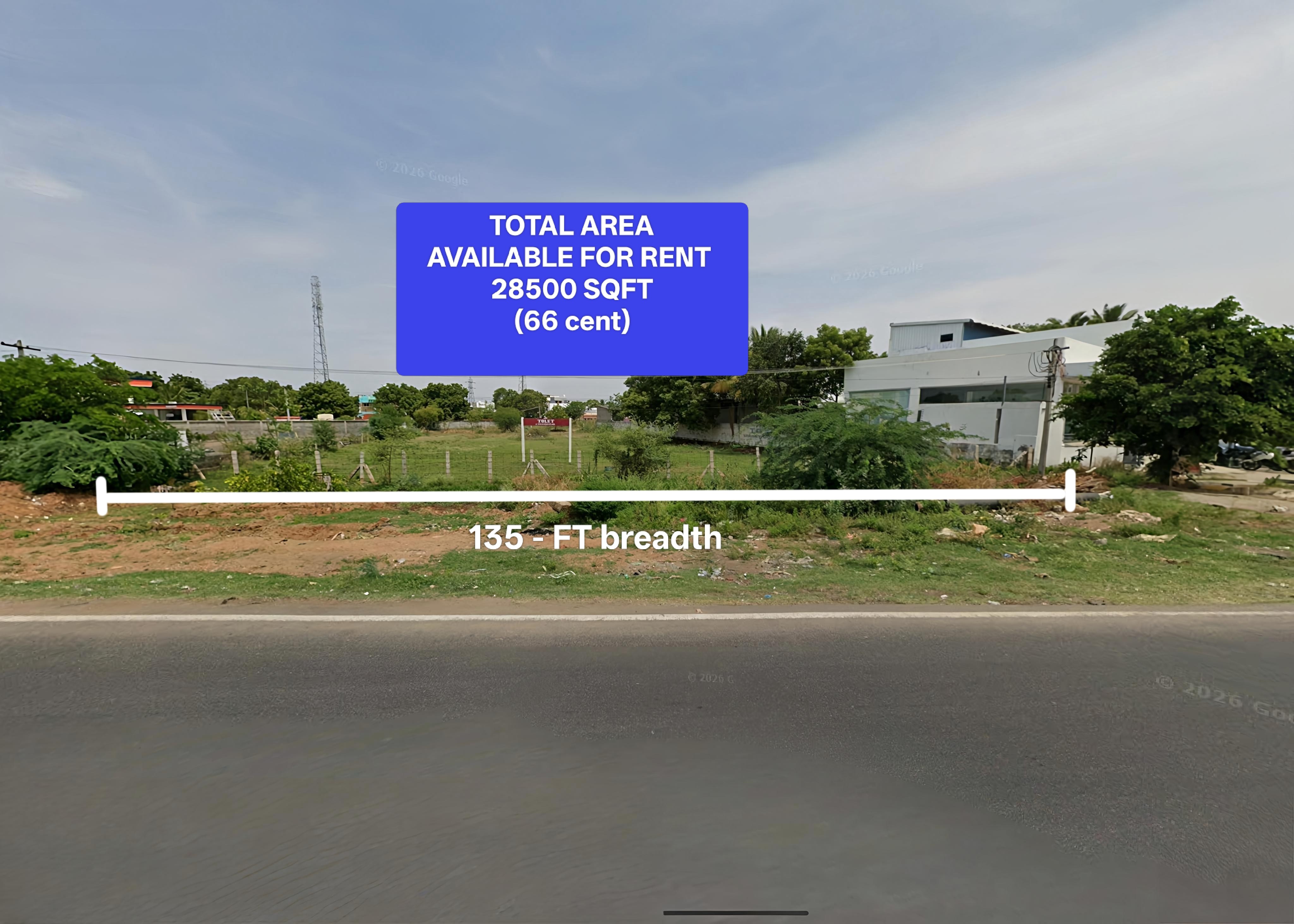 commercial plot for rent